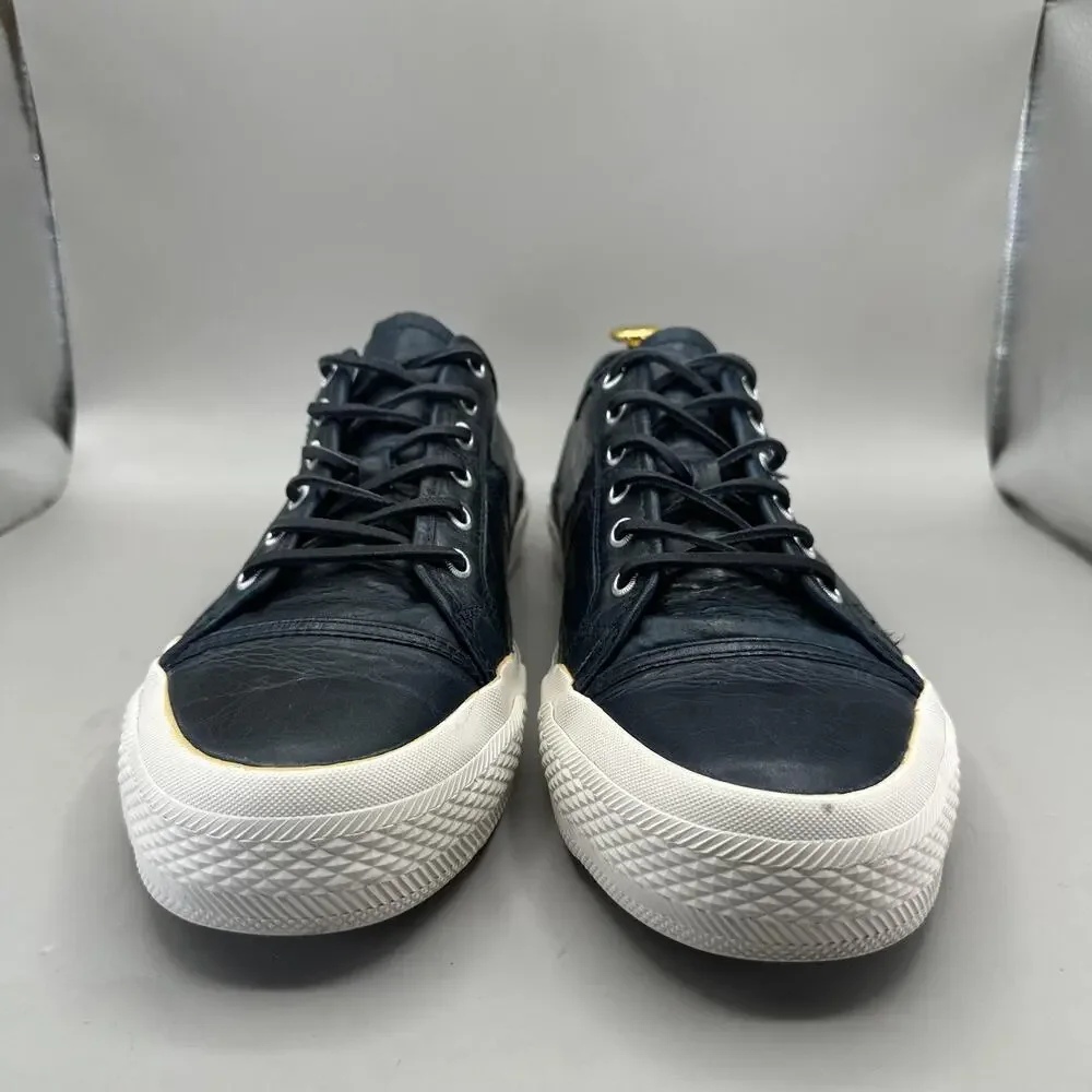 Frye Greene Low Shoes Mens Size 12 Navy Blue Leather Casual Sneakers 3481142-NVY